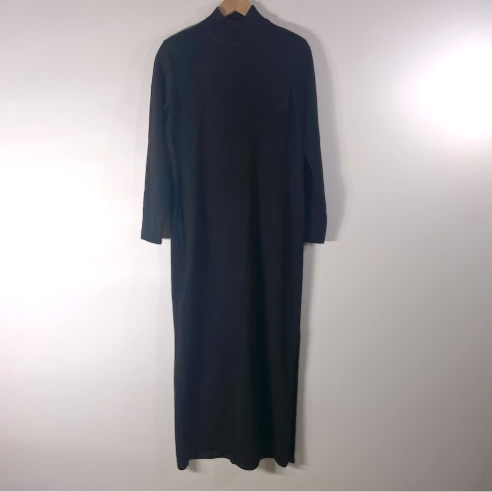 Nina Leonard Women’s Mock Turtleneck Long Sleeve Sweater Maxi Dress. Size M.